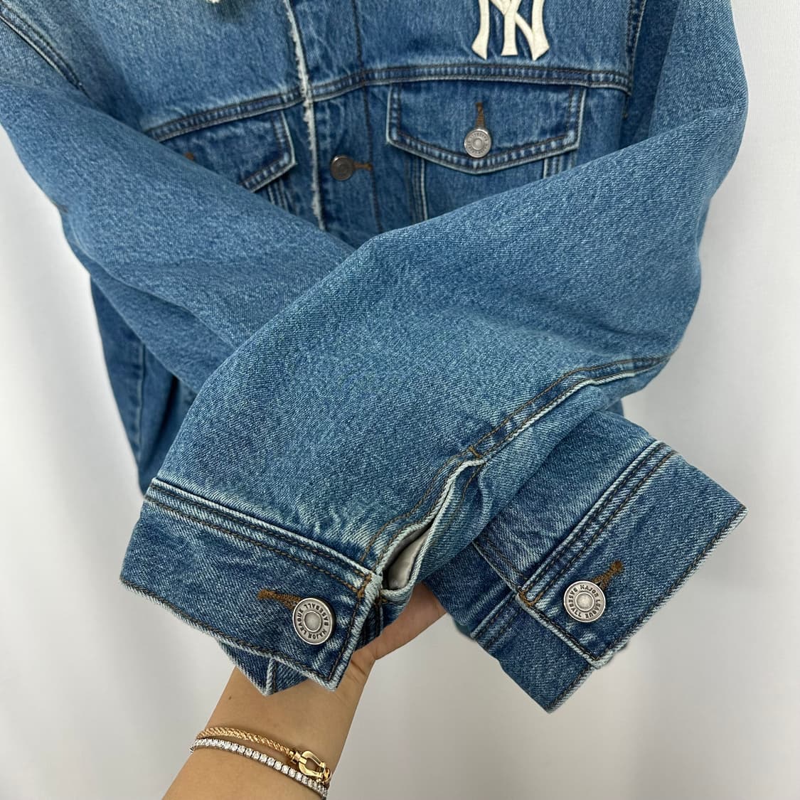   MLB 남성 안감 기모 도톰 데님자켓 100 L 상품이미지3