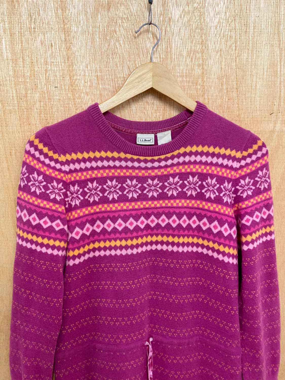 L.L. BEAN fair isle knit onepiece 페어아일 상품이미지4