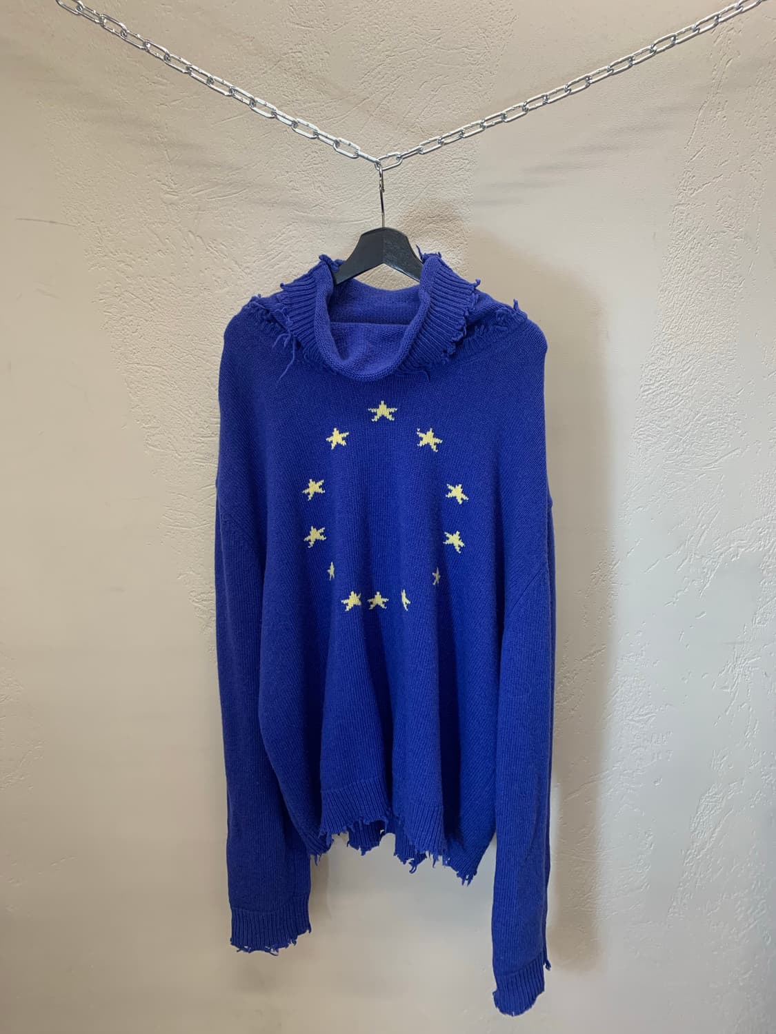 베트멍 디스트레스드 유로 니트 상품이미지1