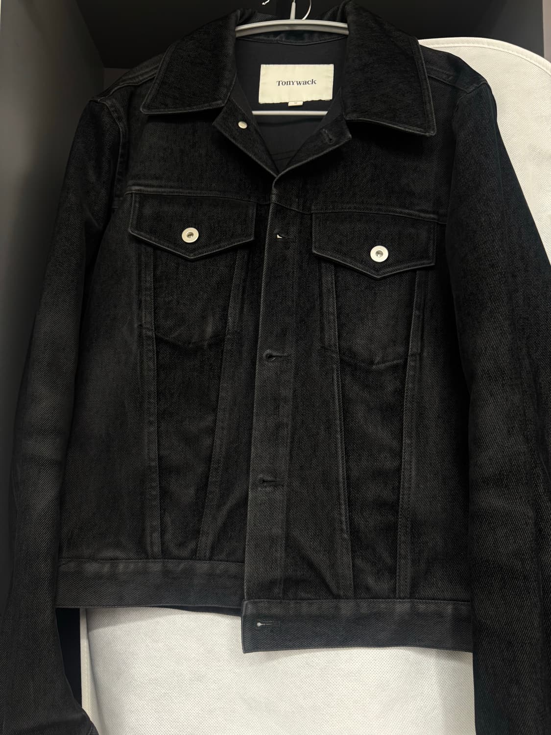 토니웩 벨벳 데님 트러커 자켓 M 상품이미지2