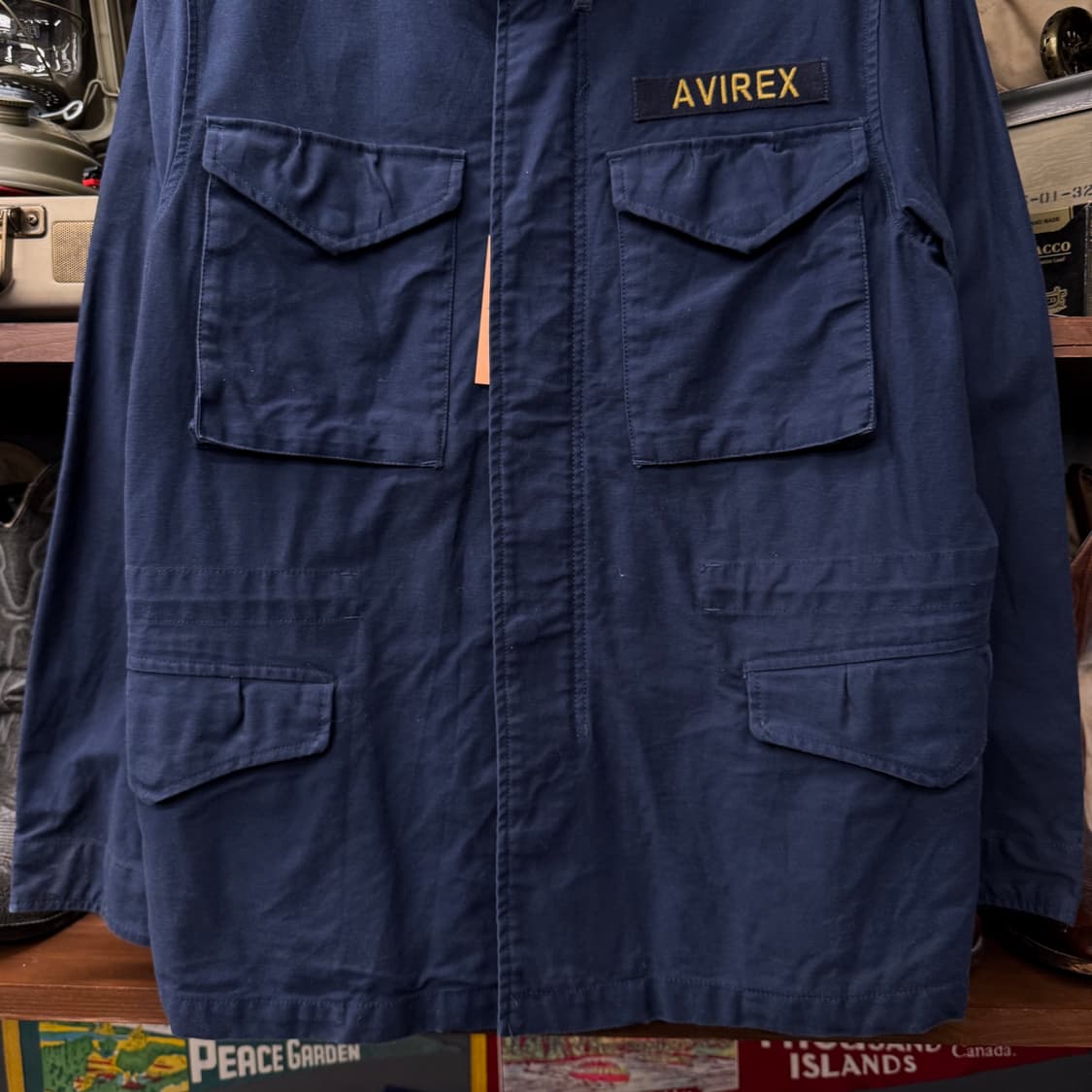 아비렉스 M-65 필드 자켓 오리지널 밀리터리 복각 네이비 N247 상품이미지3