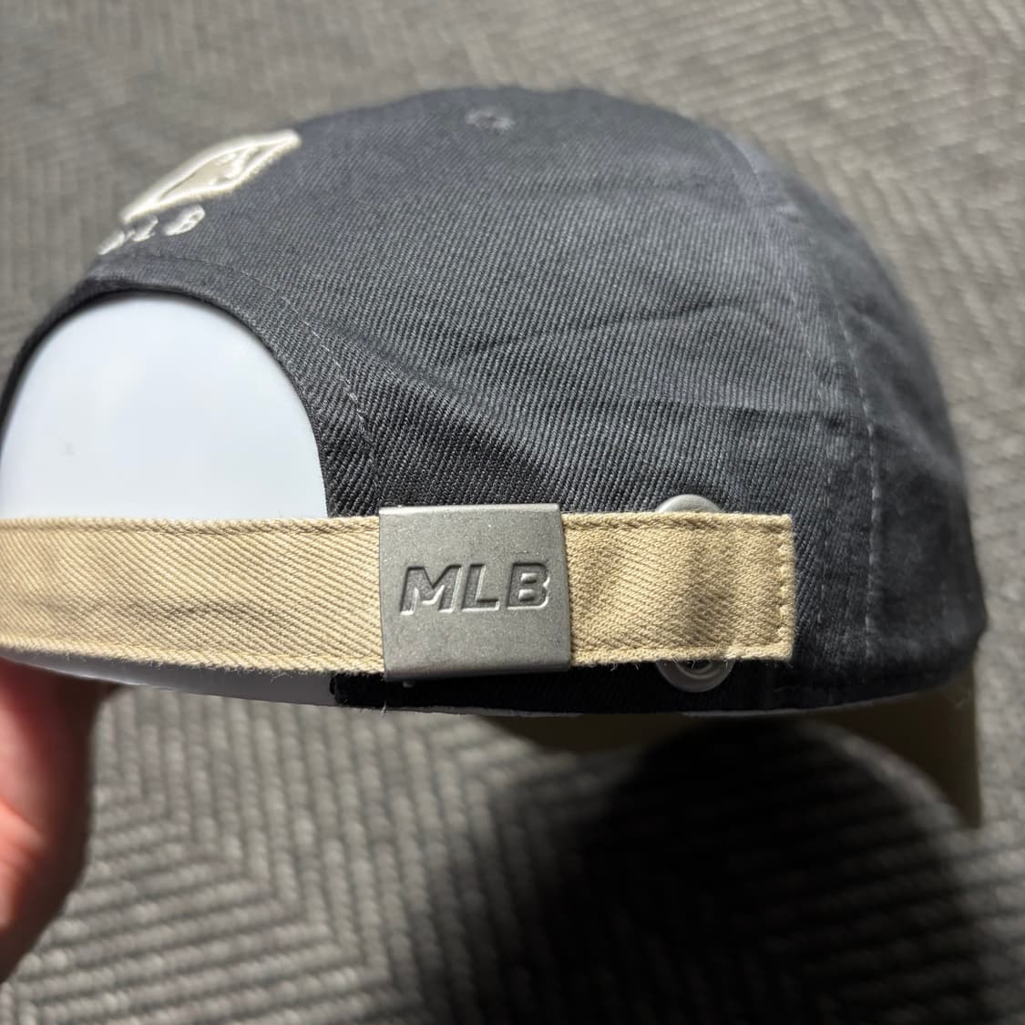 뉴에라 NY 캡 모자 블랙/베이지(OS) 상품이미지4