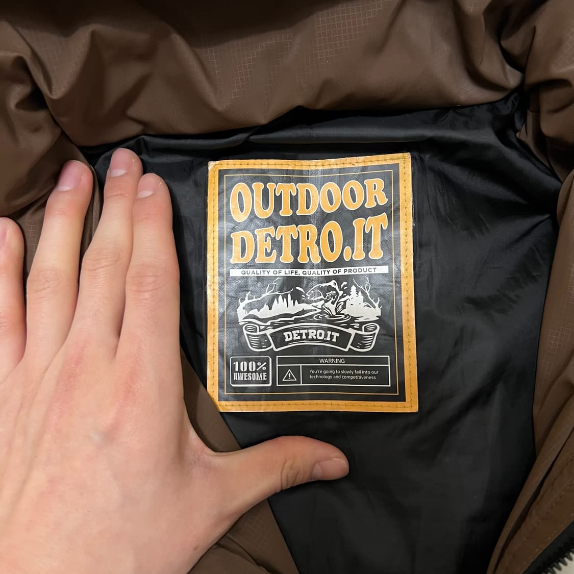 디트로이트 남성 덕다운 후드 패딩 XXL/110  상품이미지5