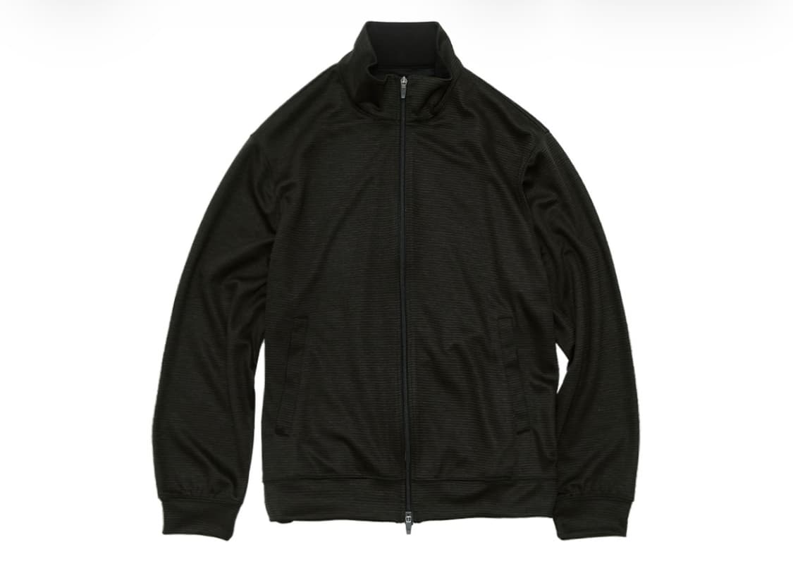 폴리테루 휴먼인덱스 휴먼 스트라이프 트랙 탑 자켓 카키 블랙 상품이미지1