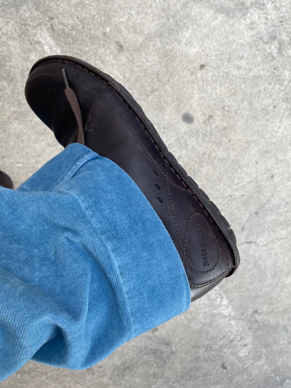 00s Patagonia Loulu Velvet Brown Leather 상품이미지6