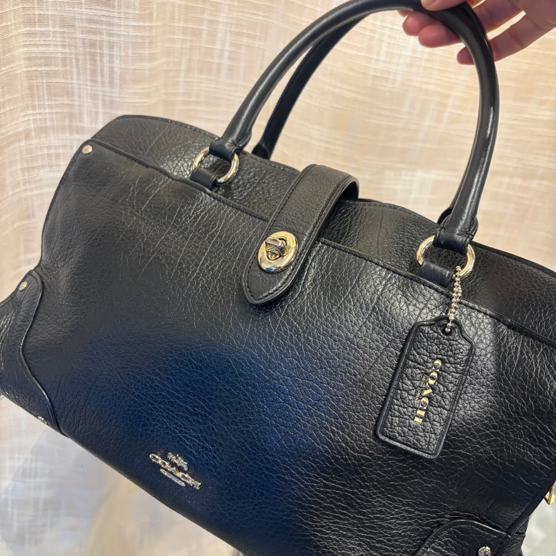 정품 코치 가죽 토트백     상품이미지2