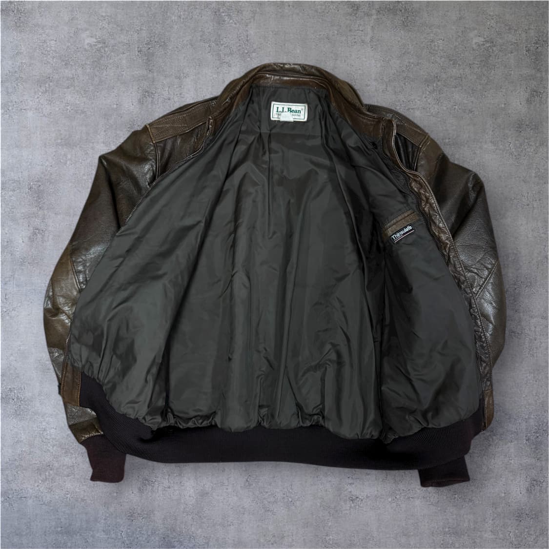 USA made)엘엘빈(llbean) A-2 레더자켓 46 상품이미지5