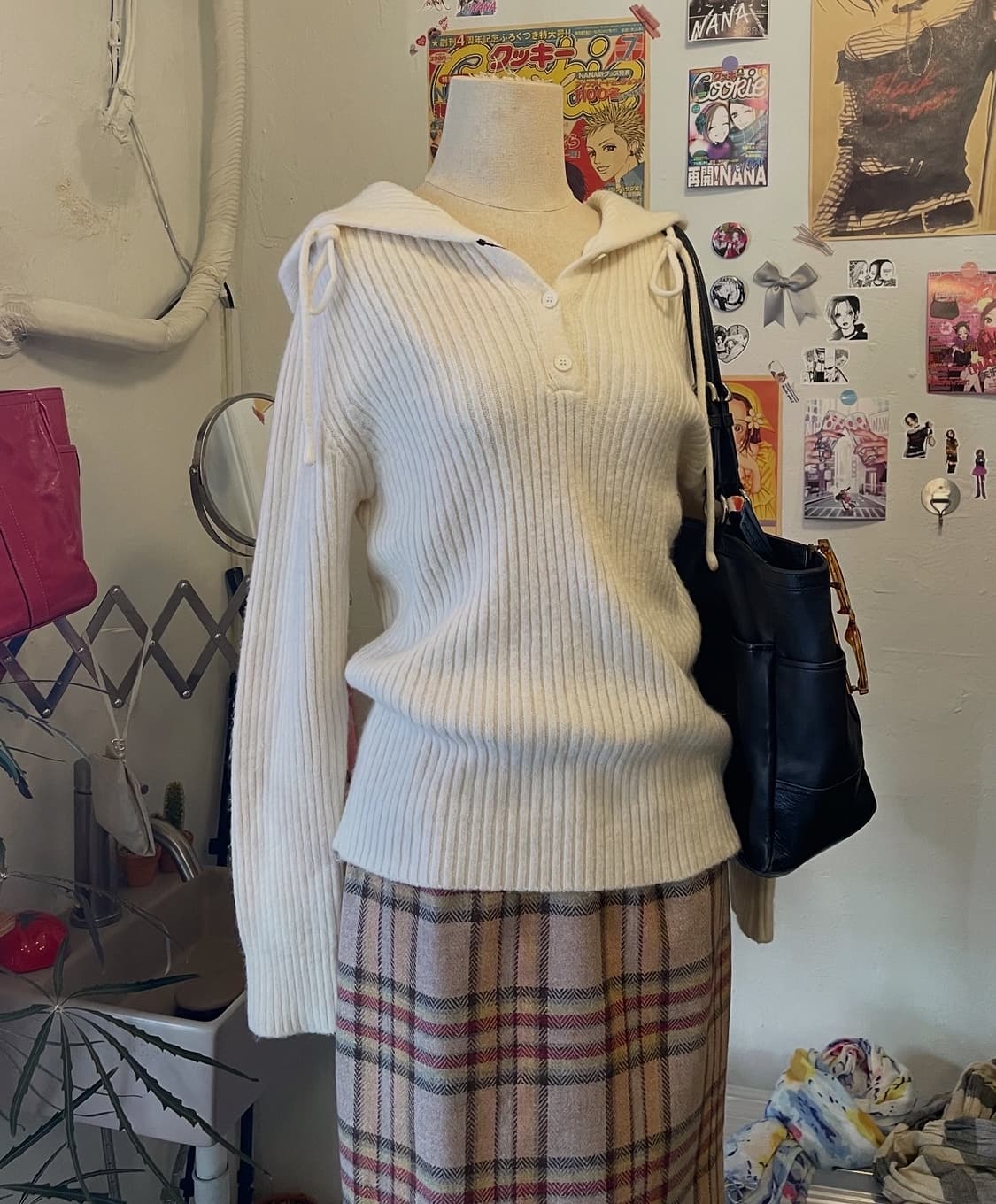 크림 골지 후드니트 [무배] 상품이미지3