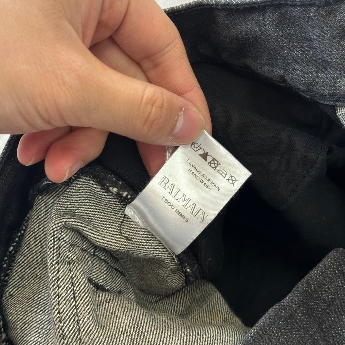 발망 바이커 흑청 데미지 데님팬츠 33 상품이미지9