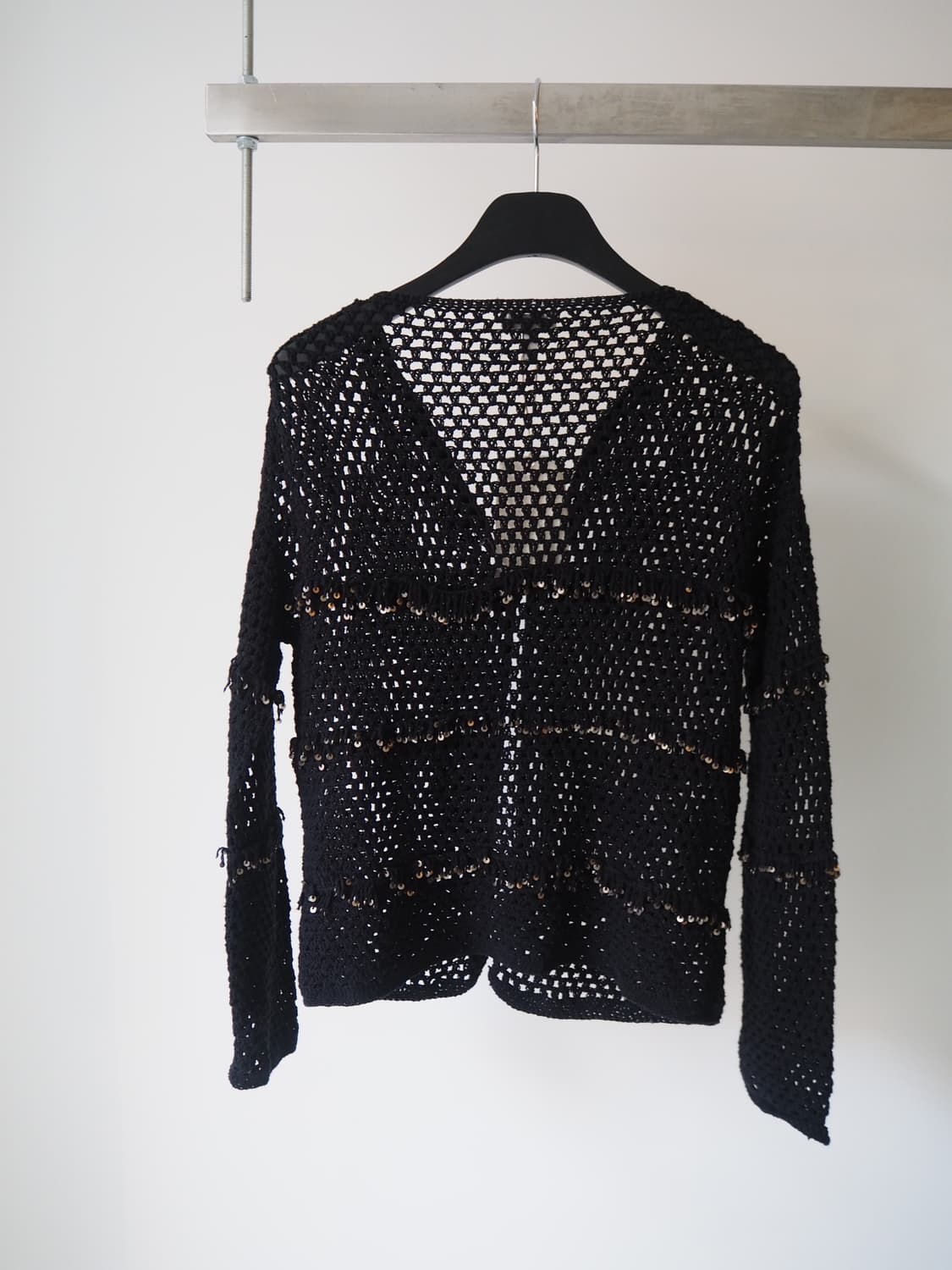vintage sequin trim cardigan 상품이미지5