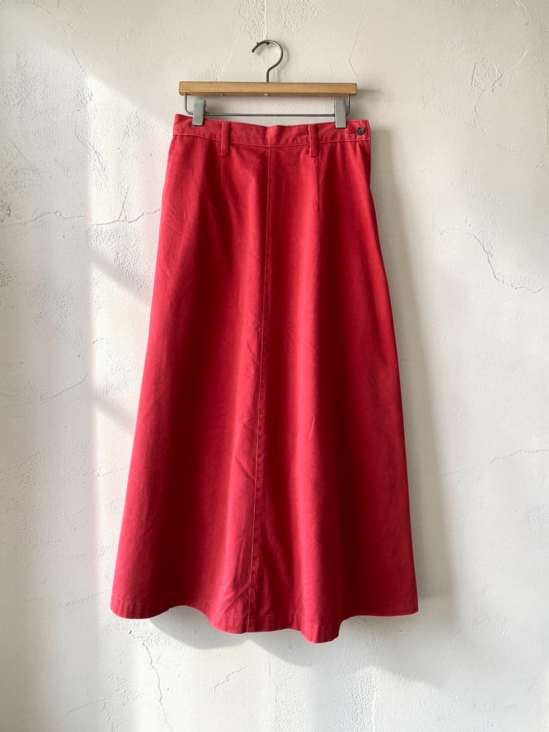 여성 롱 스커트 레드 A라인 봄치마 제이프레스 JPRESS  상품이미지1