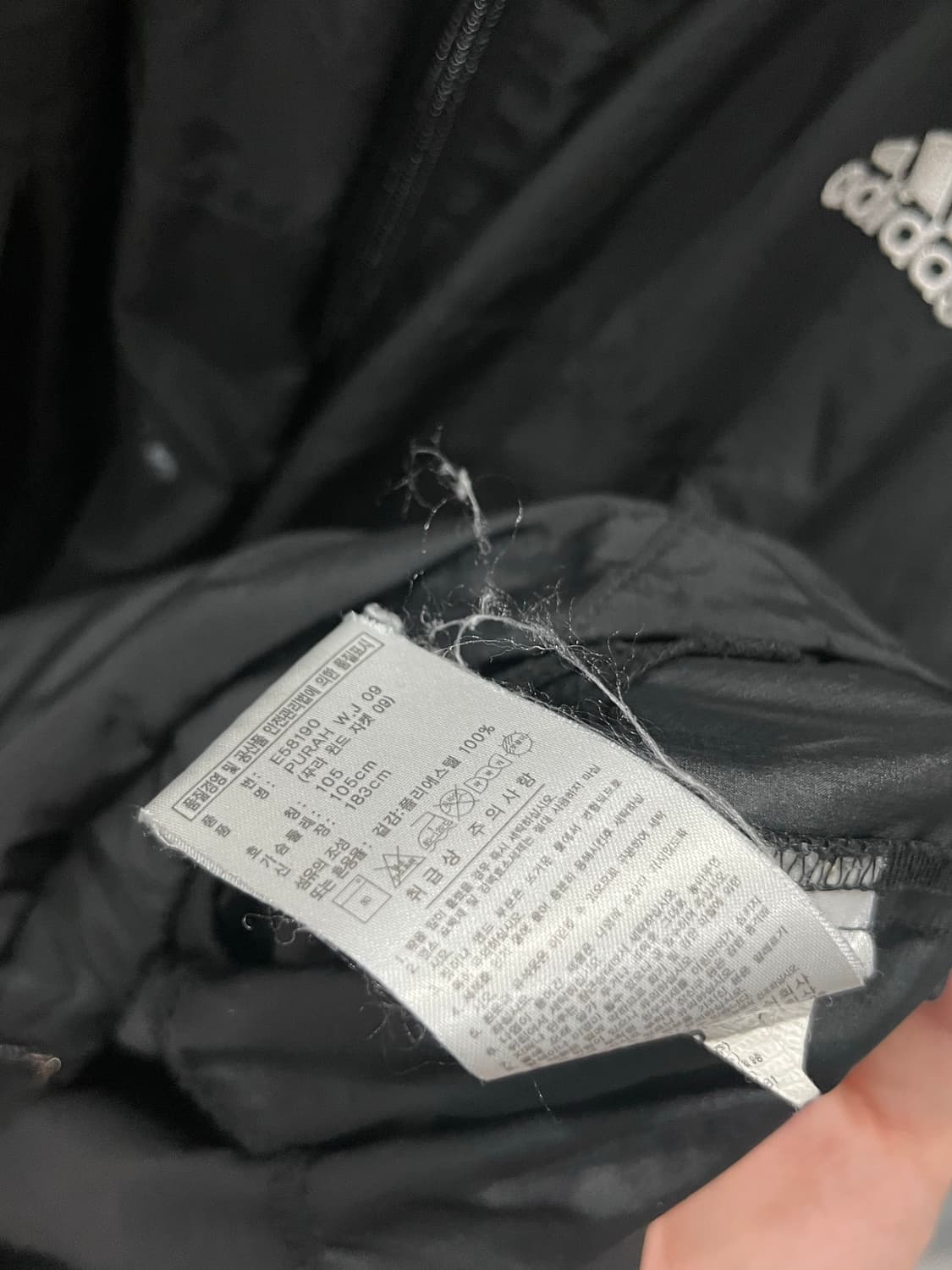 아디다스 윈드브레이커 블랙 105 상품이미지8