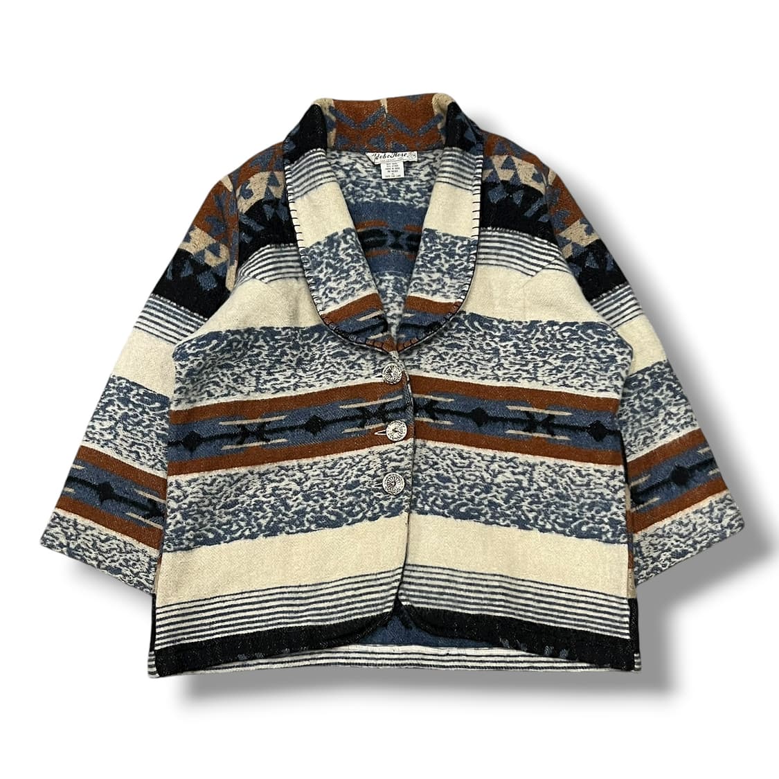 아도브로즈 에스닉 숄카라 울 가디건 s08612 상품이미지2