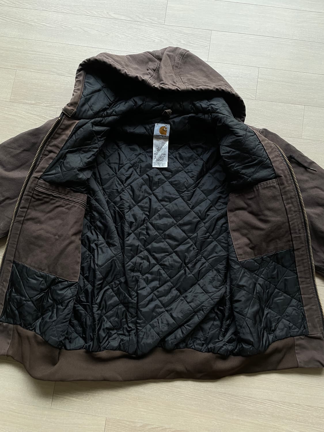 칼하트 J280 DKB 다크브라운 액티브 자켓 상품이미지6