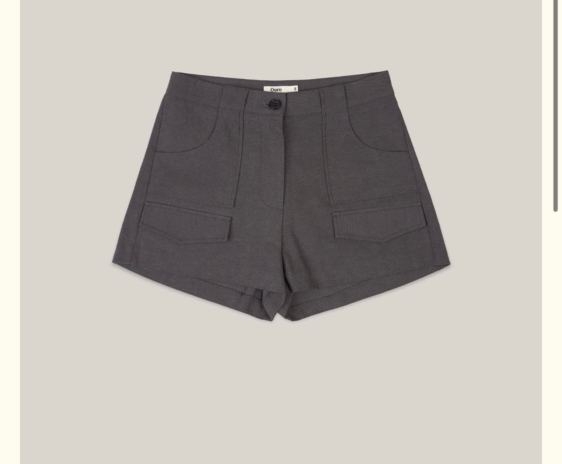 Ouro BUTTON POCKET SHORTS [ CHARCOAL ] 상품이미지1