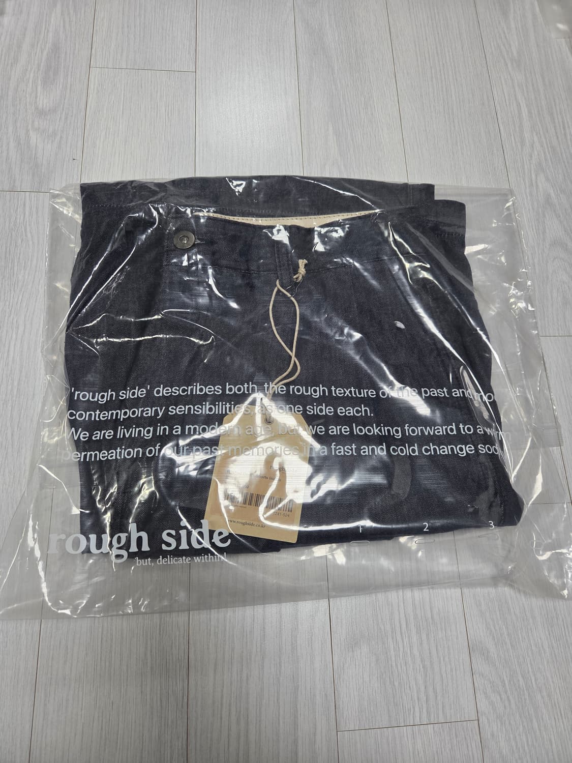 러프사이드 워시드 데님 반바지 쇼츠 인디고 상품이미지3