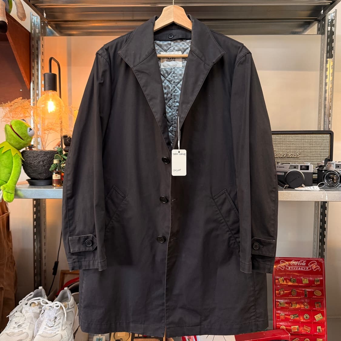 타케코 키쿠치 드레시 유럽 무드 손목 벨티드 중기장 자켓 코트 상품이미지2