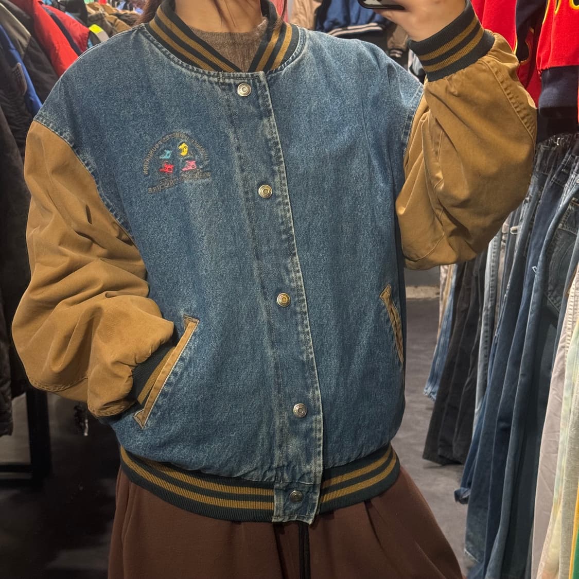 [IM] 데님 바시티자켓 상품이미지4