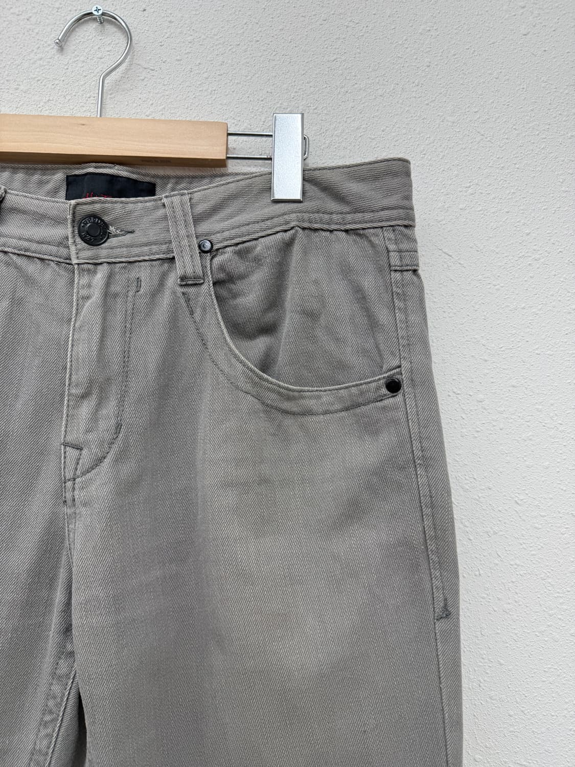 H&T gender 워싱 스트레이트 팬츠  상품이미지3