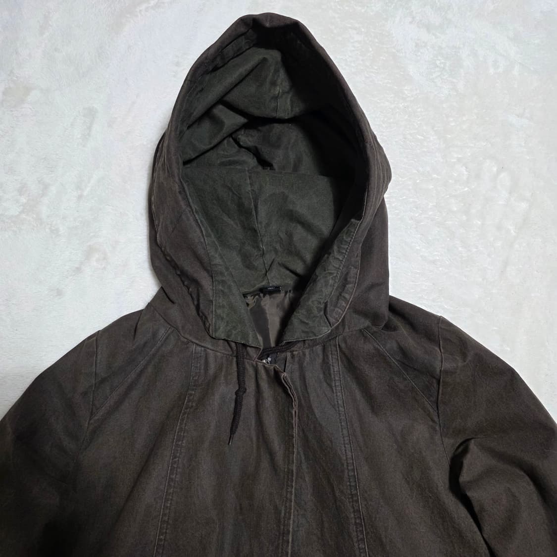 (F)여성 브라운 빈티지 워싱 후드 자켓 상품이미지2