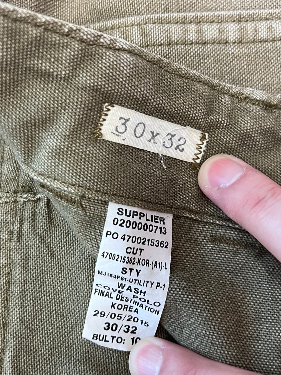 RRL 데님앤서플라이 퍼티그팬츠 30/32 상품이미지3