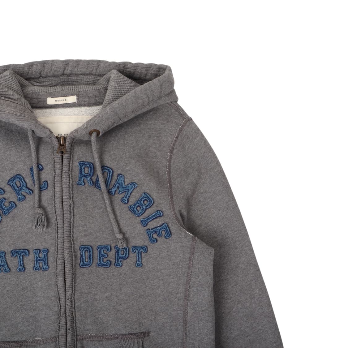 아베크롬비 그레이 아치로고 후드집업 상품이미지3