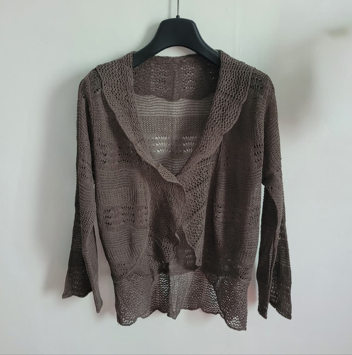 그레이브라운 그런지 프릴 가디건 상품이미지2