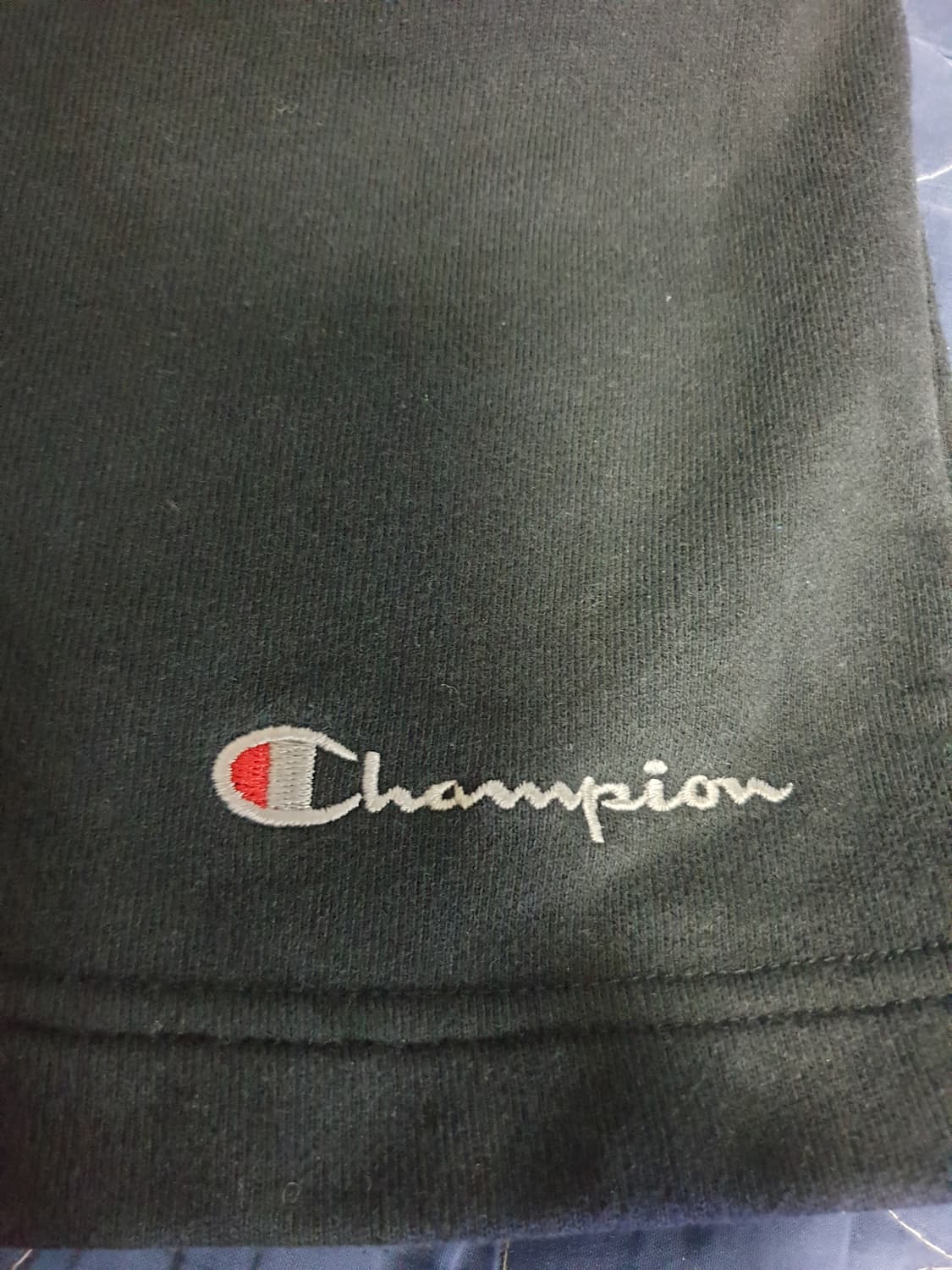 챔피온 레터링 C로고 스웨트 하프팬츠 블랙 (XL) 상품이미지2