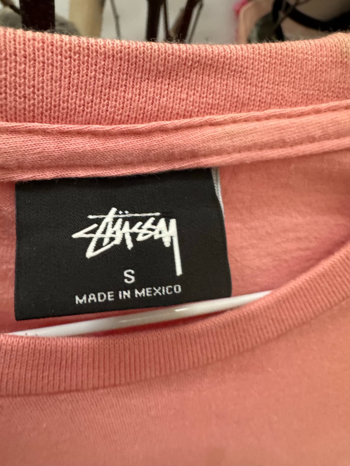 🧥 Stüssy 스투시 베이직 로고 반팔 티셔츠 (핑크) 상품이미지7