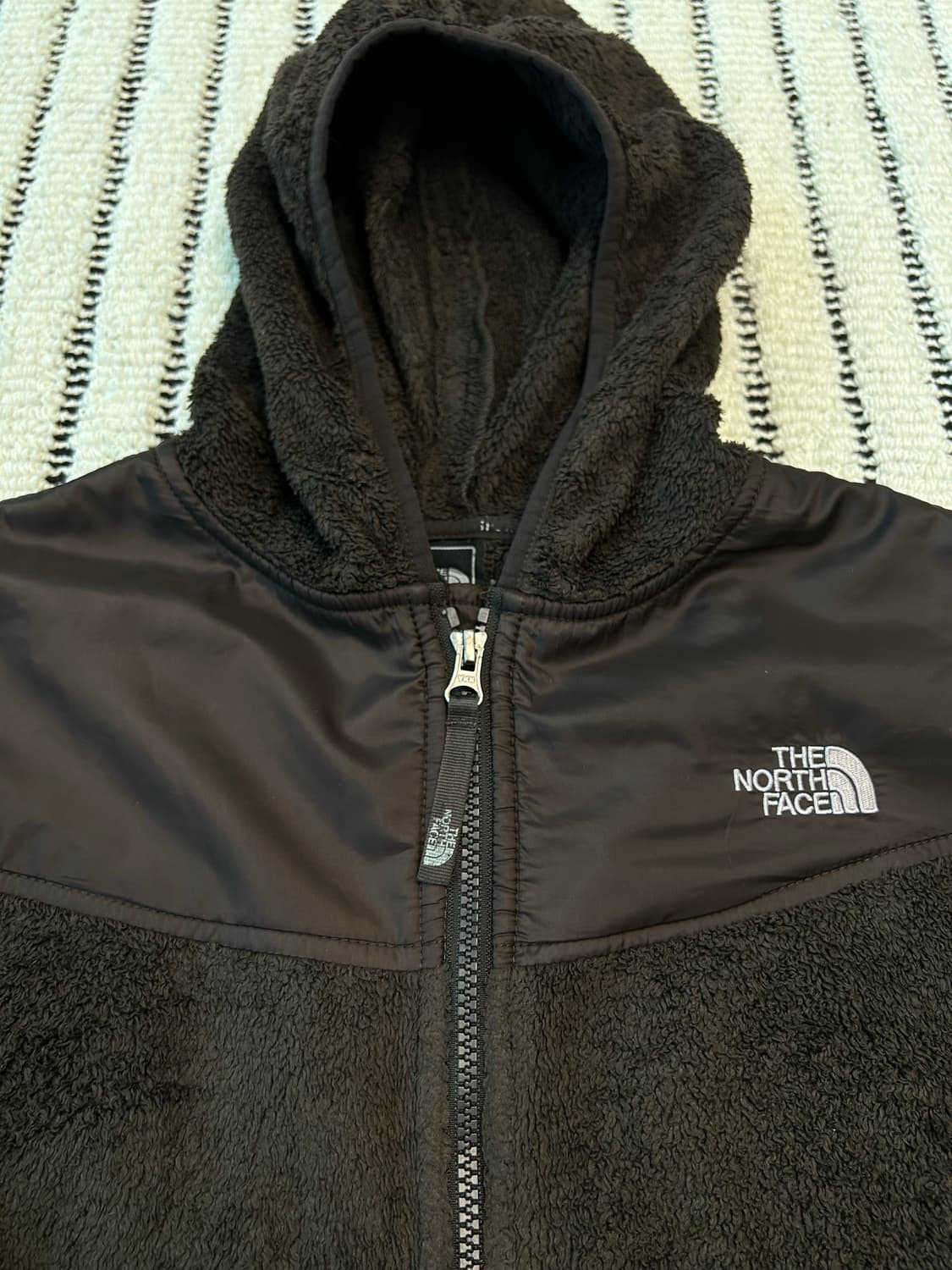 노스페이스 후드 플리스 브라운컬러 상품이미지4