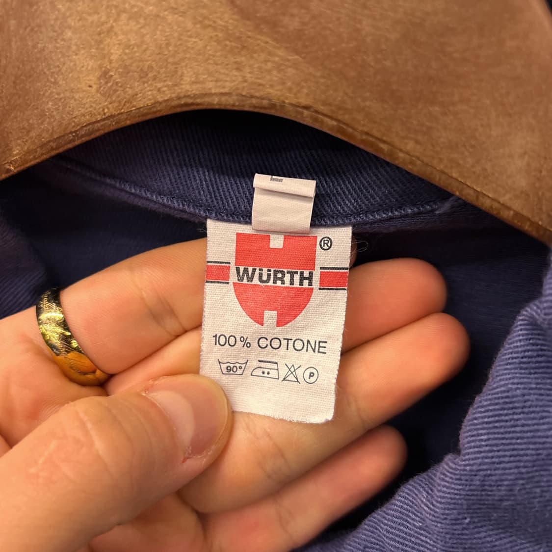 90s 뷔르트 빈티지워시드 코튼트윌 프렌치워크자켓 딥네이비 N1302 상품이미지9