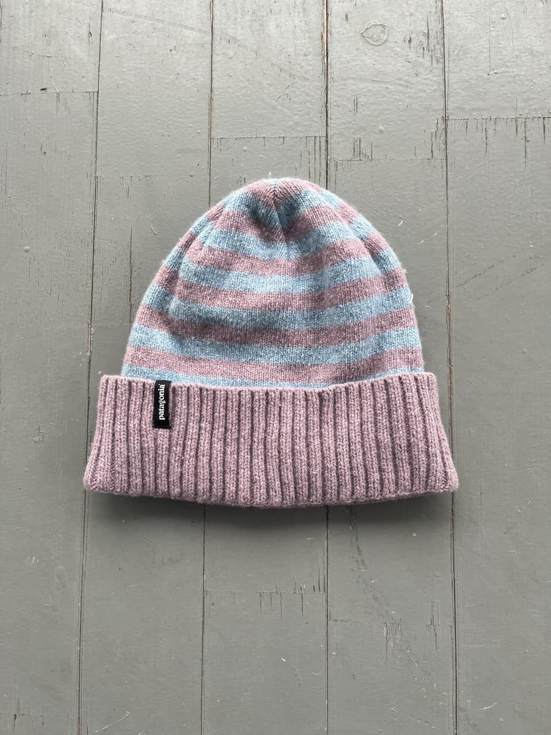 파타고니아 스트라이프 니트 비니 핑크/블루 상품이미지1