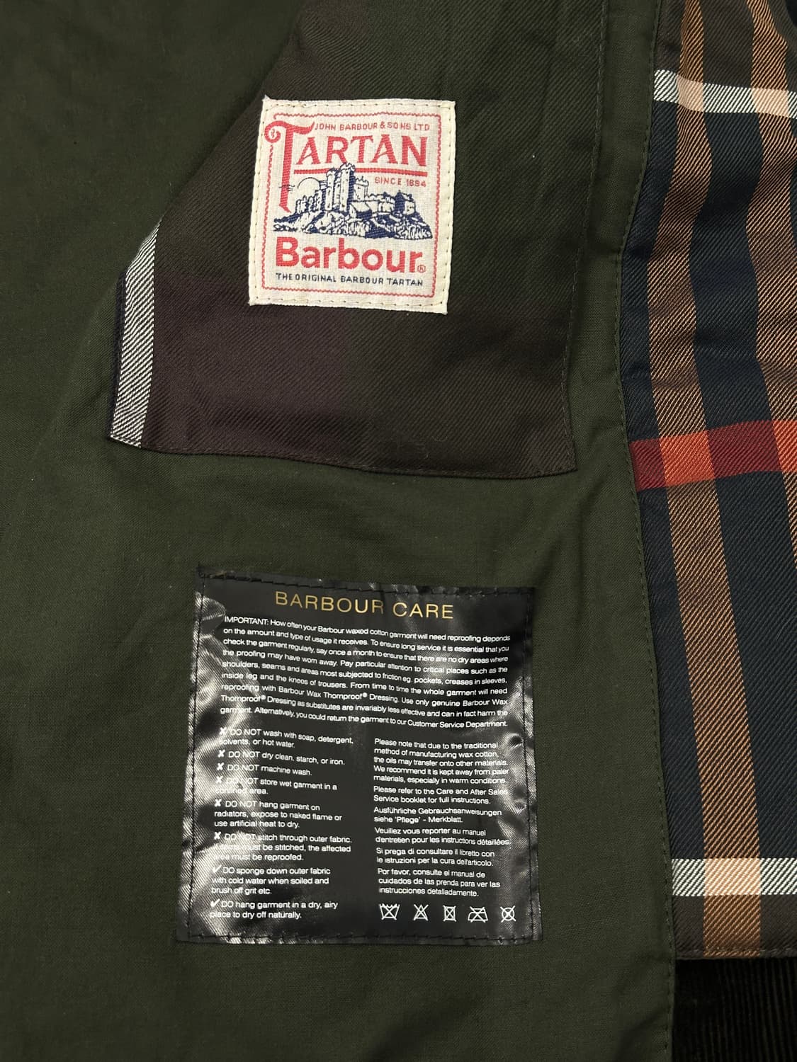 바버 논왁스 센추리 클래식 자켓M 상품이미지5