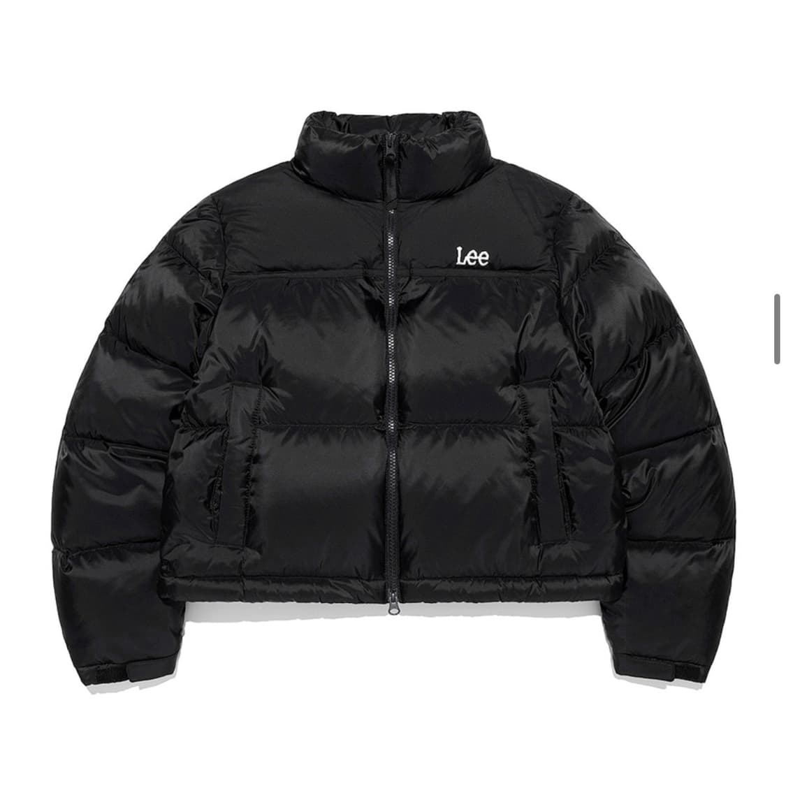 [정가 21만원] LEE 리 우먼 릿지 크롭 다운 블랙 상품이미지1