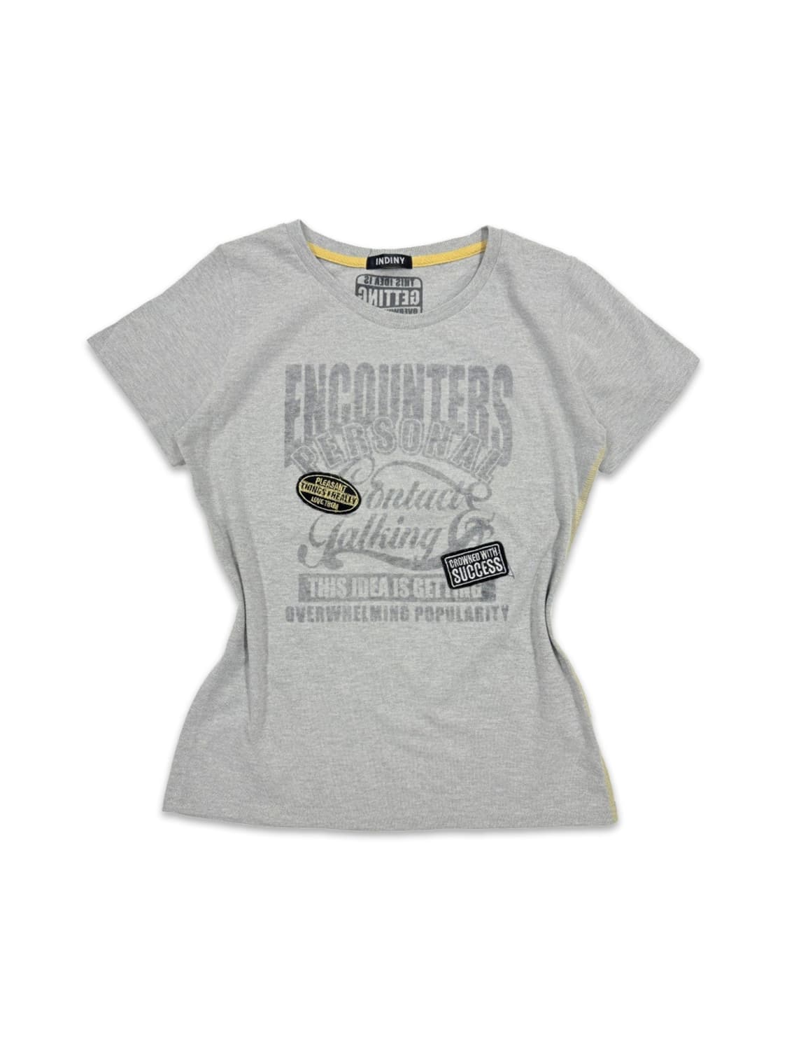 빈티지 그레이 그레픽 반팔티 상품이미지1