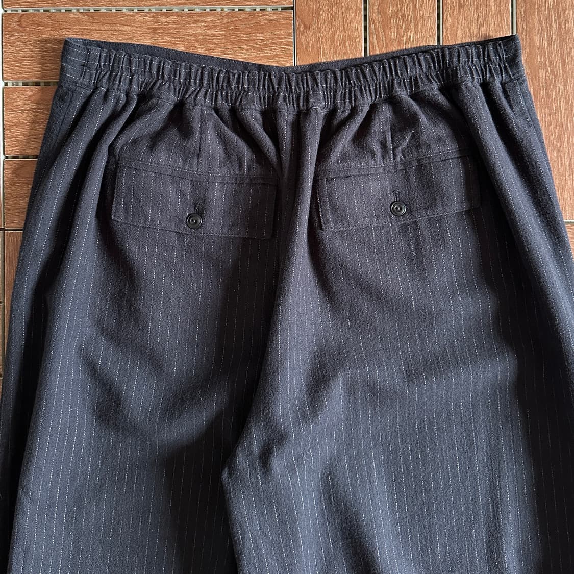 Beams Boy striped linen wool drawers  상품이미지3