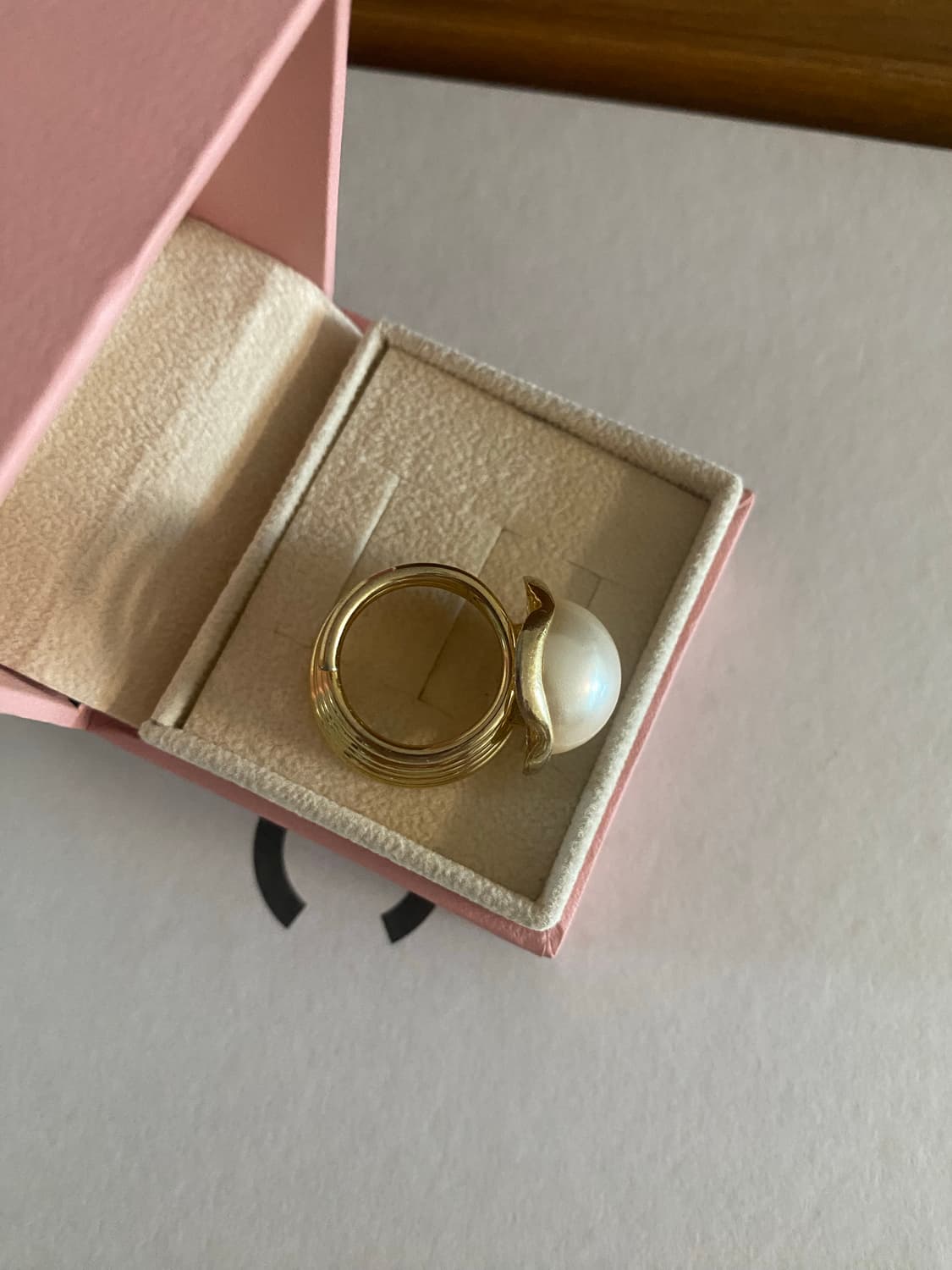 빈티지 골드 진주 링 반지 상품이미지4