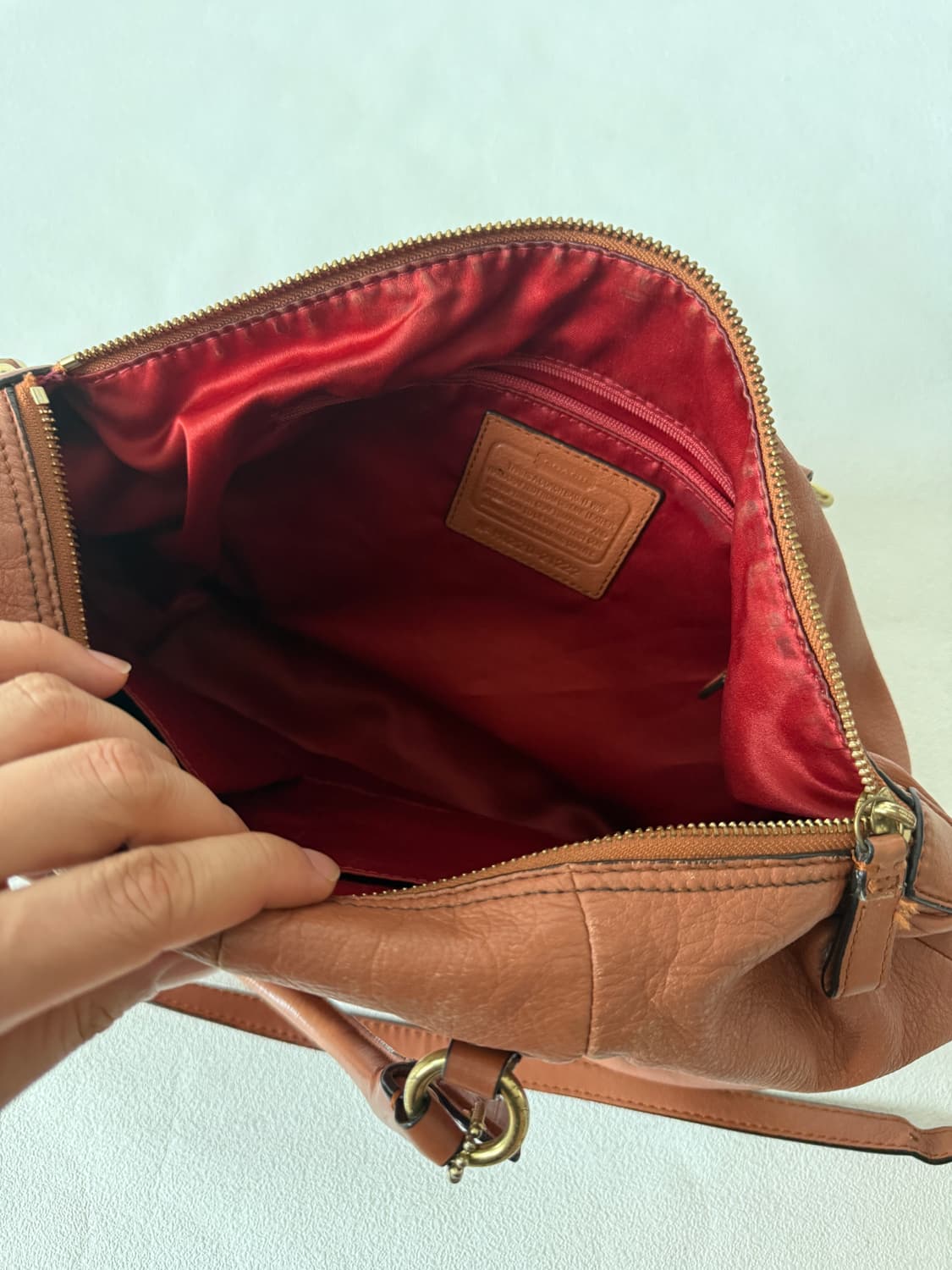 코치(COACH) 레더 토트백(크로스 가능) 상품이미지9