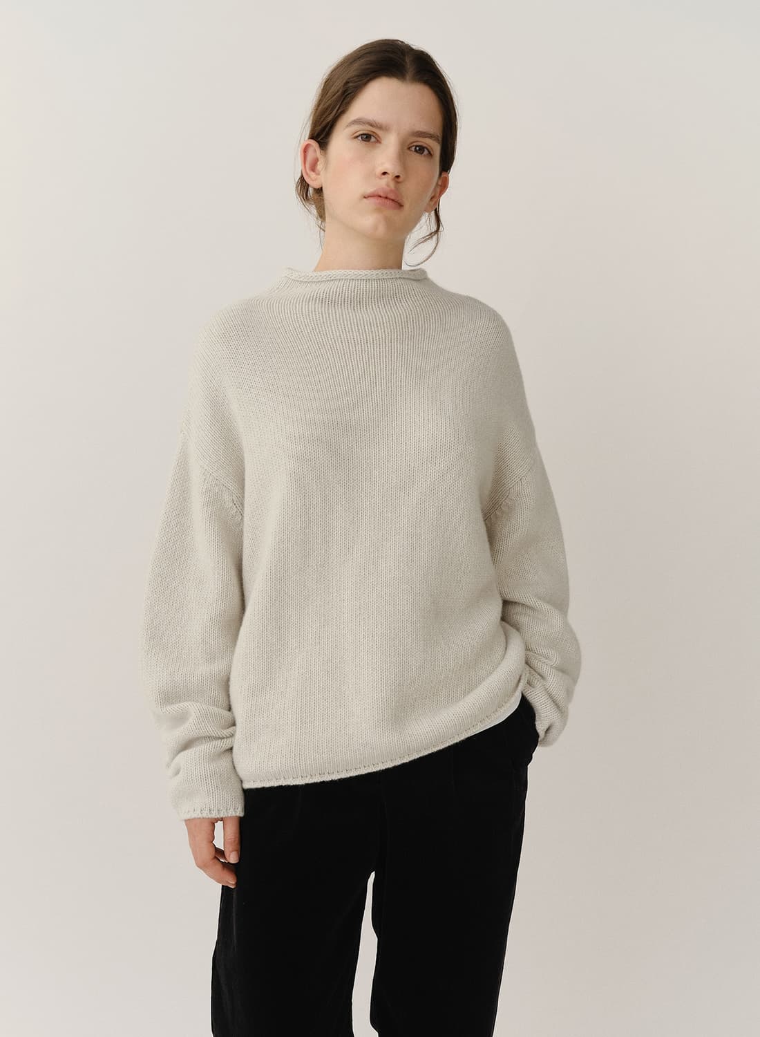 킨더살몬 Paloma Turtleneck Chalk Gray 상품이미지1