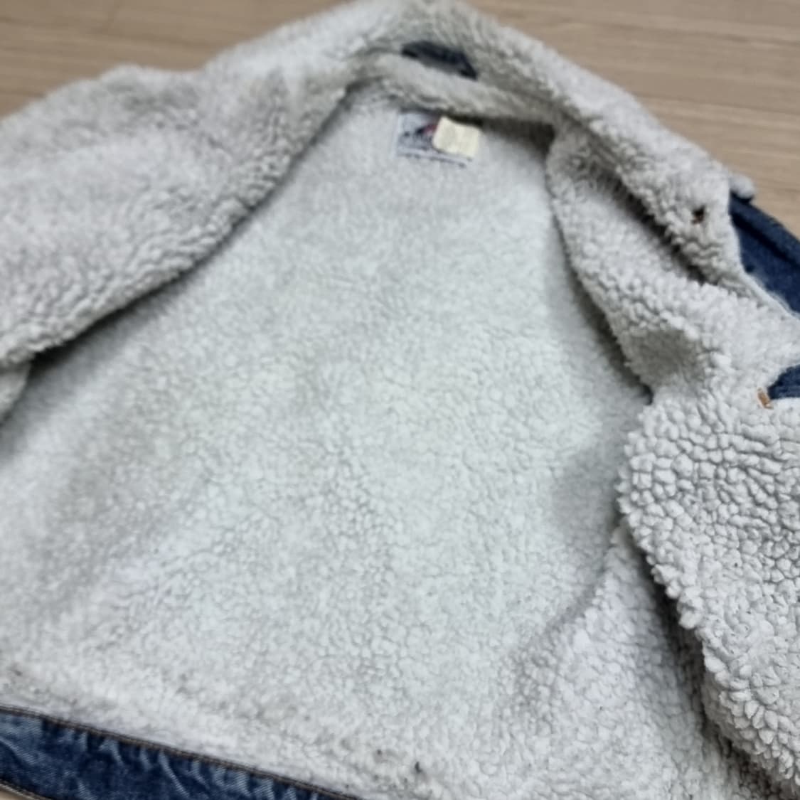 미제 80s 리바이스 데님 쉐르파 자켓 청자켓(110) 상품이미지6