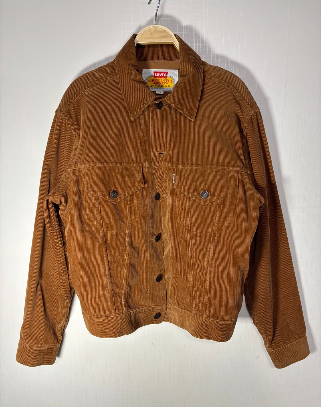 90s Levi's 리바이스 빈티지 코듀로이 자켓 브라운 상품이미지3