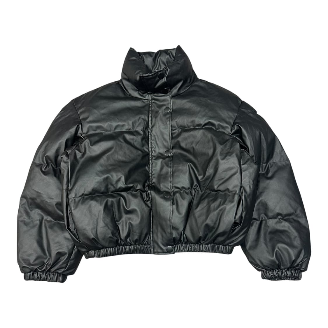 ✨ (바배) 빈티지 무광 블랙 크롭 숏 패딩 상품이미지1