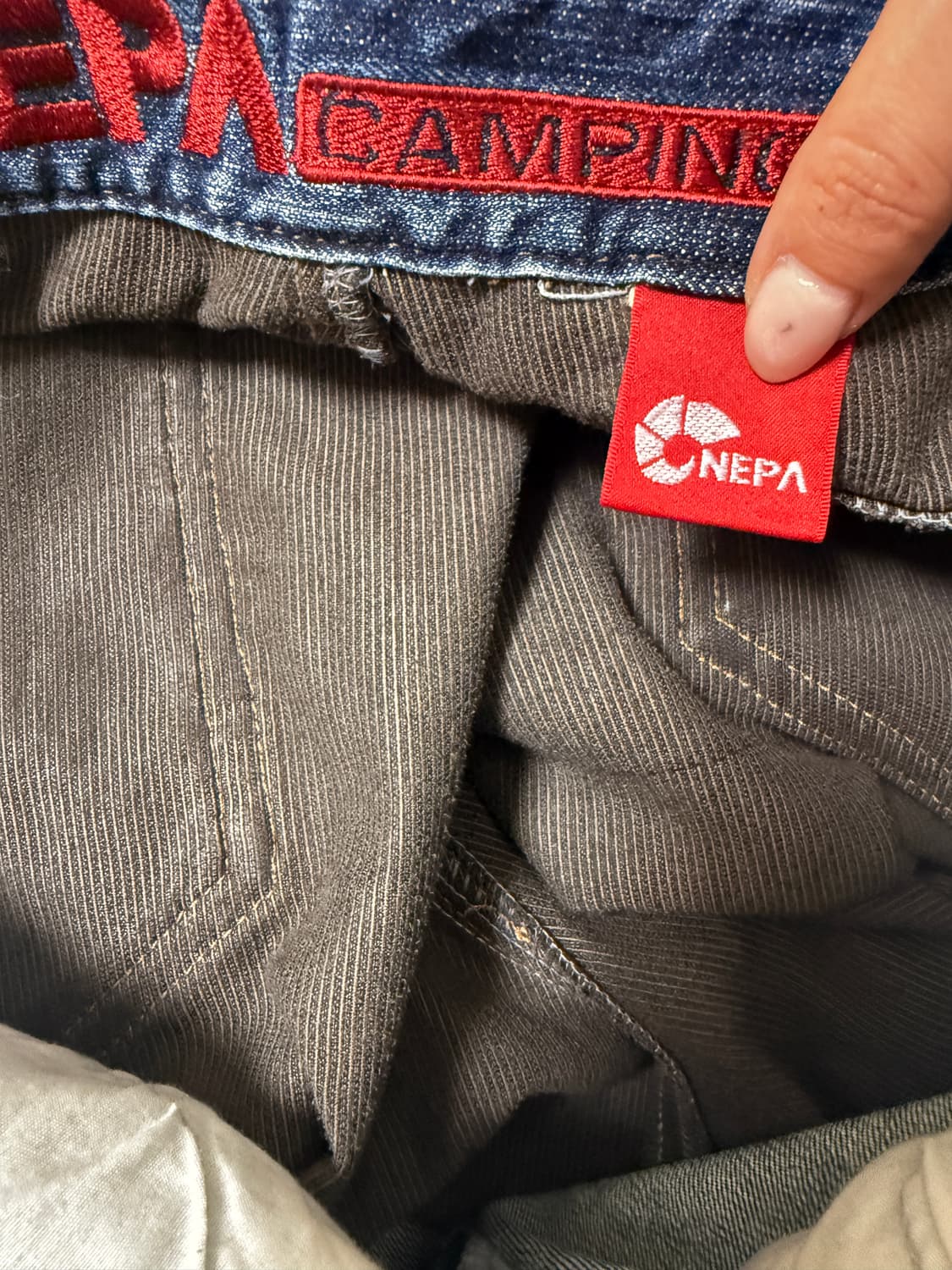 💙 NEPA 네파 데님 팬츠 32 / 데님 골덴 믹스 팬츠 💙 상품이미지8