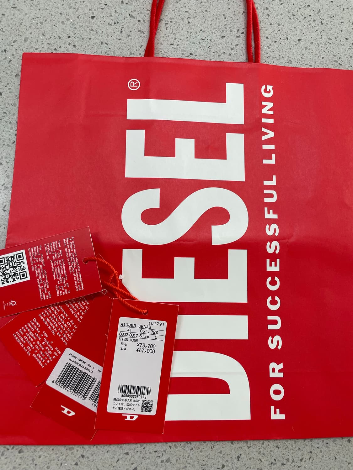 DIESEL 퍼 부클 가디건 (그레이) 상품이미지5