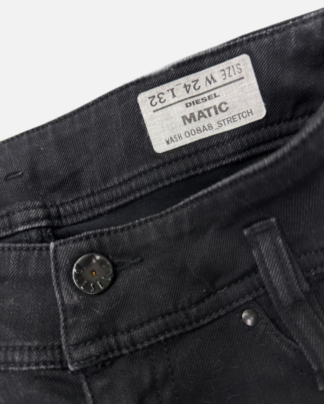 DIESEL low-rise black slim jean 상품이미지3