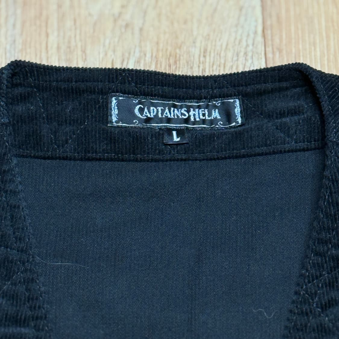 빈티지 블랙 코듀로이 베스트 해 상품이미지3