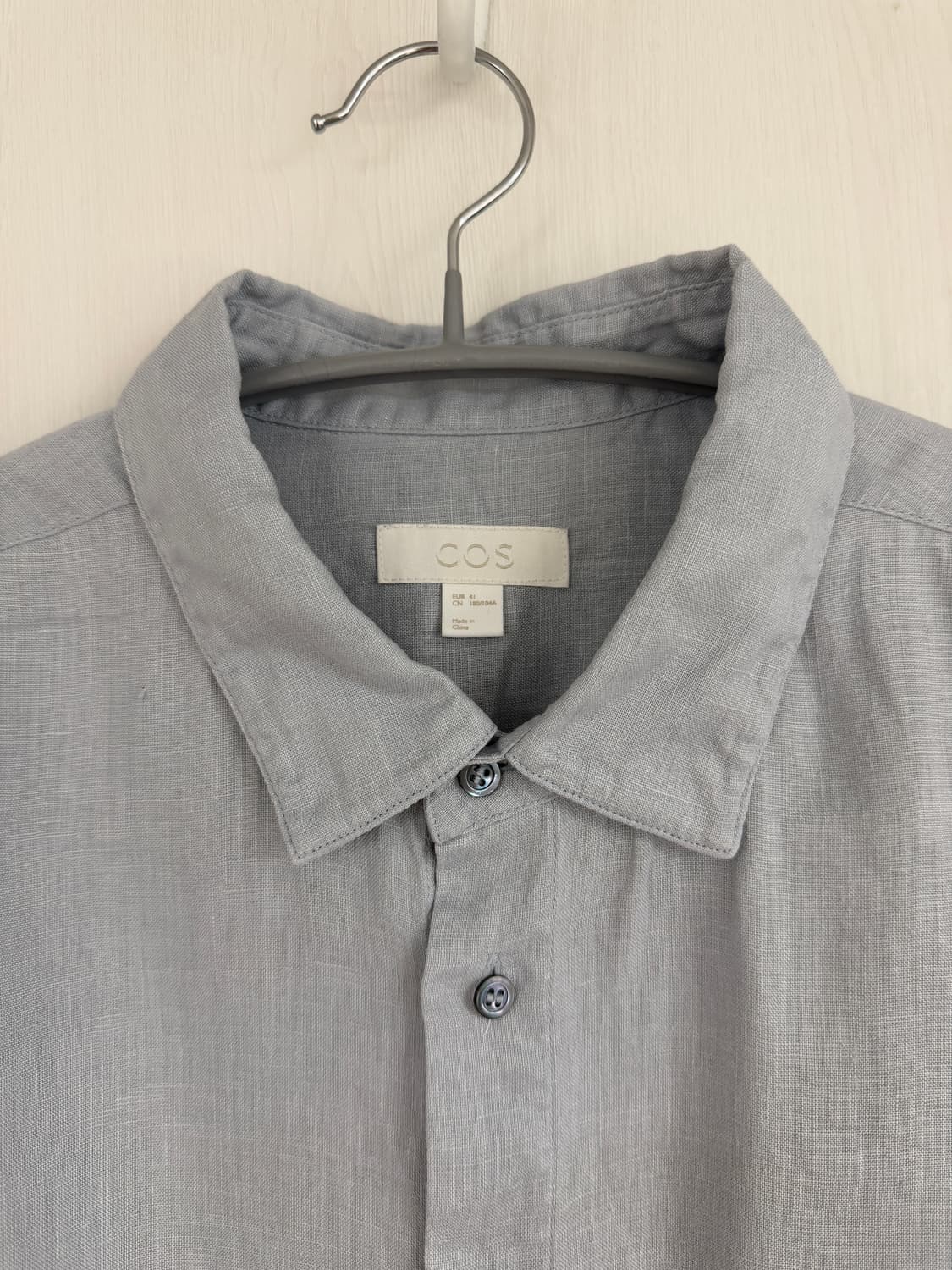COS 코스 남성 린넨셔츠 블루그레이 EUR41 상품이미지3