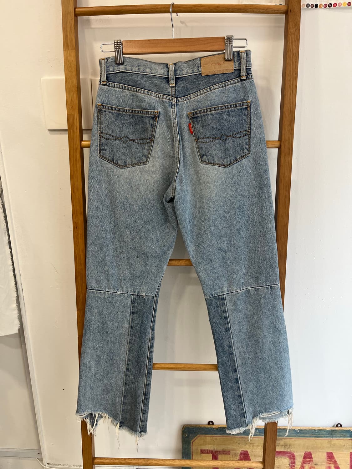 언그리드(Ungrid) 리메이크 패치워크 컷오프 데님 상품이미지2