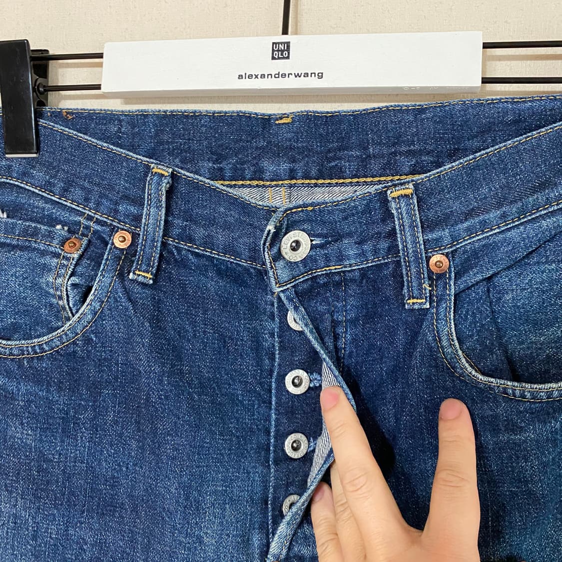 (33)Levis 리바이스702xx 빅e 신치백청바지 상품이미지4