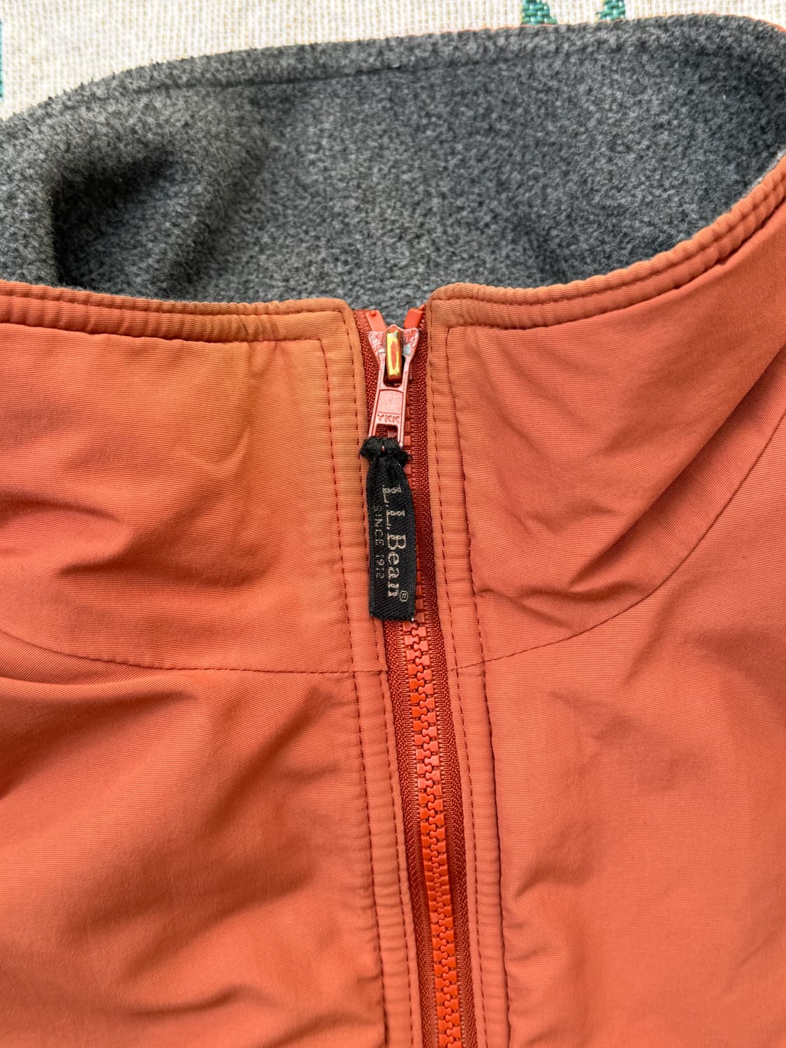 L.L.Bean Warm Up Jacket Orange L 상품이미지2